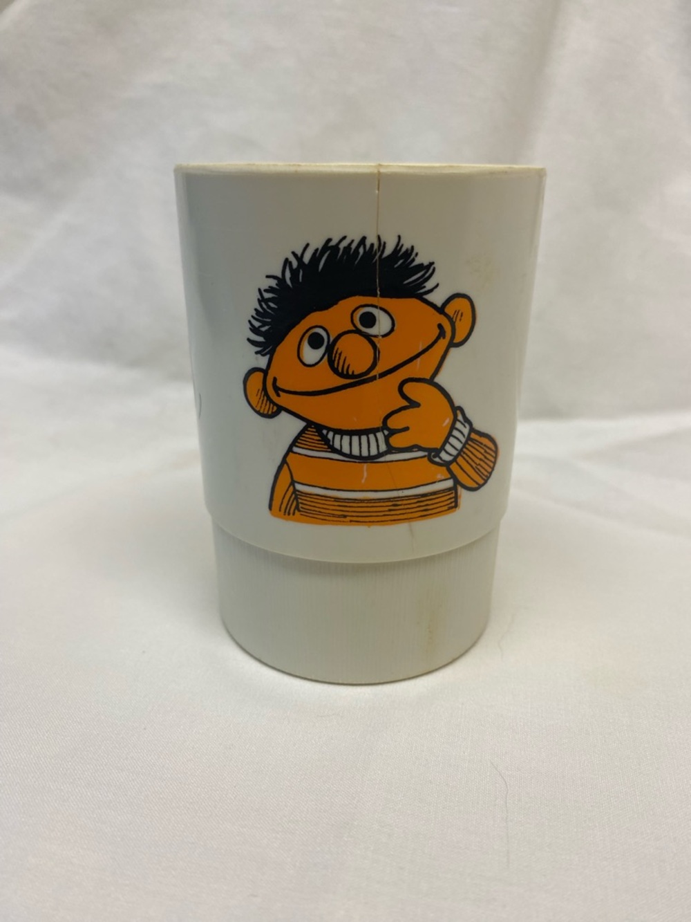Vintage Sesame Street Ernie Plastic Cup - Made in USA